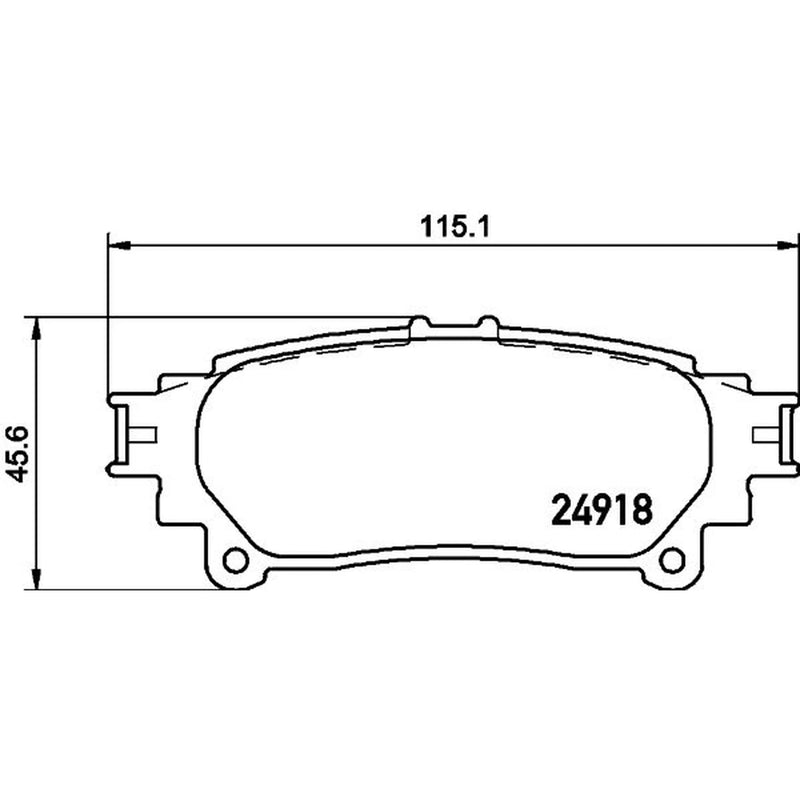 Mintex Front & Rear Pads fits Lexus Rx 2008-2015
