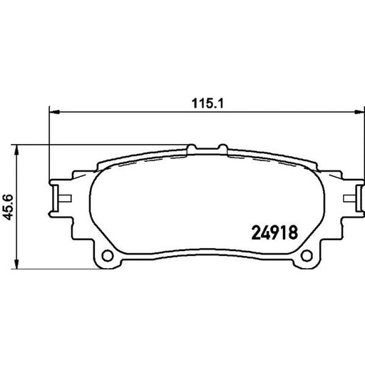 Mintex Front & Rear Pads fits Lexus Rx 2008-2015
