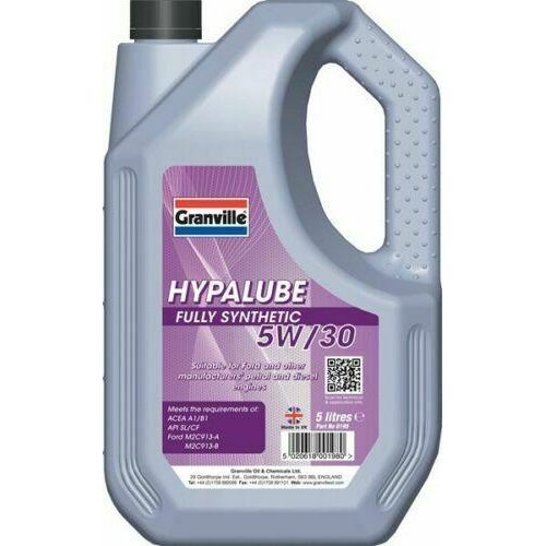 Granville Hypalube Fully Synthetic 5W/30 for Ford Duratorq Zetec Engine Oil 5L Granville  - Dynamic Drive