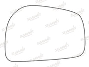 Summit Stick-On Standard Mirror Glass fits Daewoo Musso LHS Summit - Bars 4 Cars