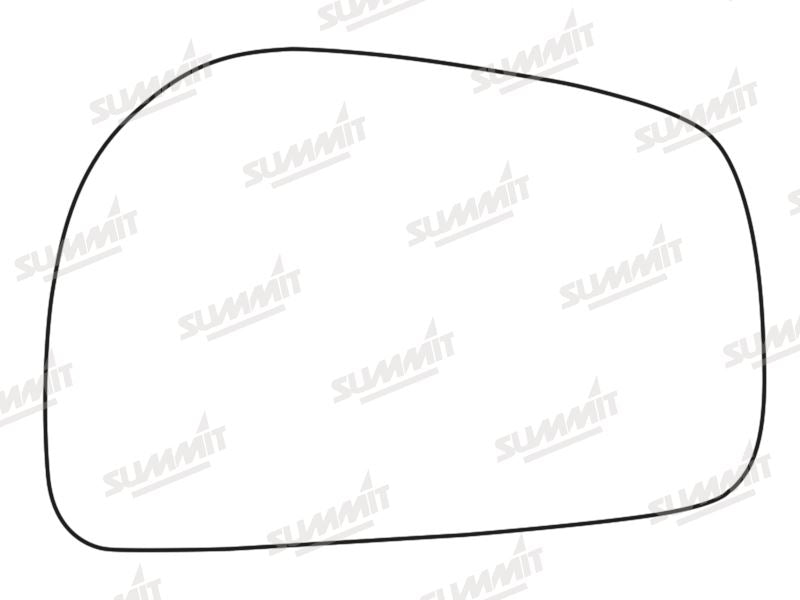 Summit Stick-On Standard Mirror Glass fits Daewoo Musso LHS Summit - Bars 4 Cars
