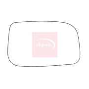 Apec Exterior Wing Mirror Glass Right fits Toyota Avensis 1999-2008