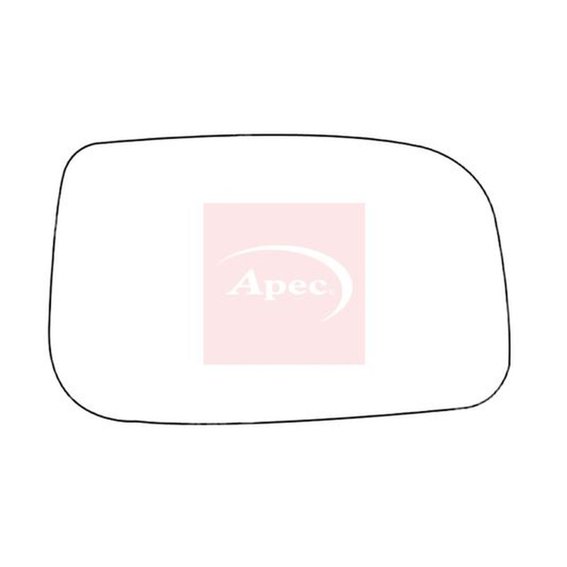 Apec Exterior Wing Mirror Glass Right fits Toyota Avensis 1999-2008