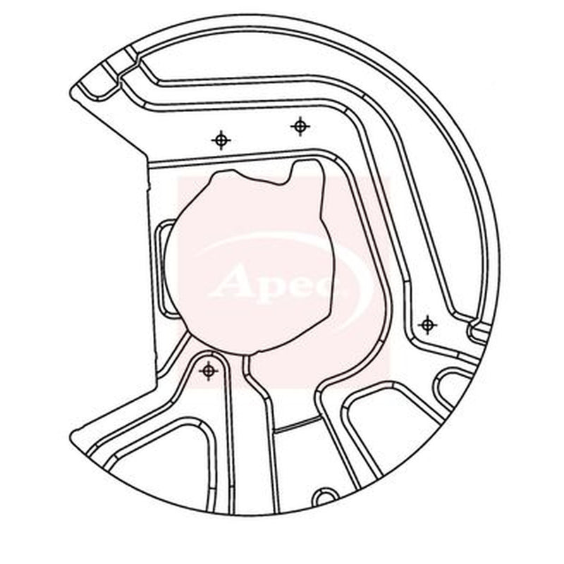 Apec Brake Disc Splash Guard Front Right fits BMW X3 2003-2011 2.0 2.5 3.0