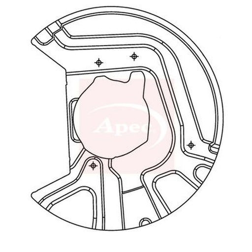 Apec Brake Disc Splash Guard Front Right fits BMW X3 2003-2011 2.0 2.5 3.0