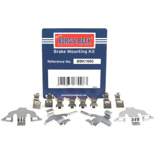 Borg & Beck Brake Pad Accessory Fitting Kit Front BBK1660