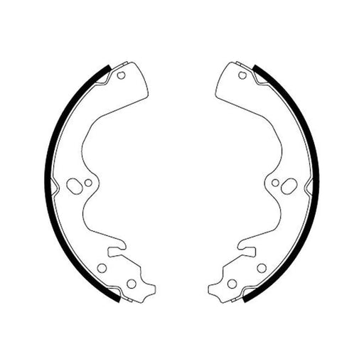 Mintex Brake Shoe Set Axle Kit fits Kia Retona Closed Off-Road Vehicle 1999-2001