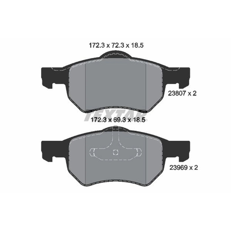 Textar Front Brake Pad Set 2380701