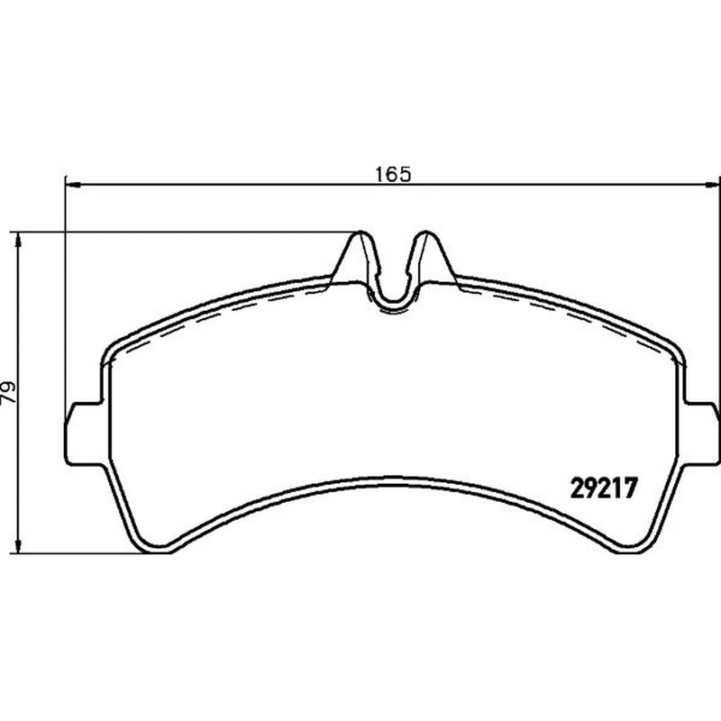 DON Rear Brake Pad Set fits Mercedes-Benz Sprinter 4,6-T 2006-2018