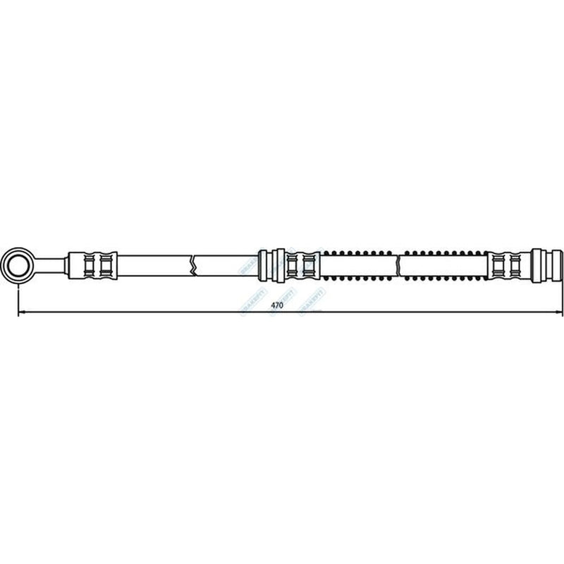 Apec Brake Hydraulic Hose Line Front BHO4100