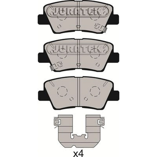 Juratek Rear Brake Pad Set fits Hyundai Bayon 2021 on 1.0