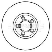 Borg & Beck Front Brake Discs & Pads fits Jaguar S-Type II 1999-2007 3.0 4.0