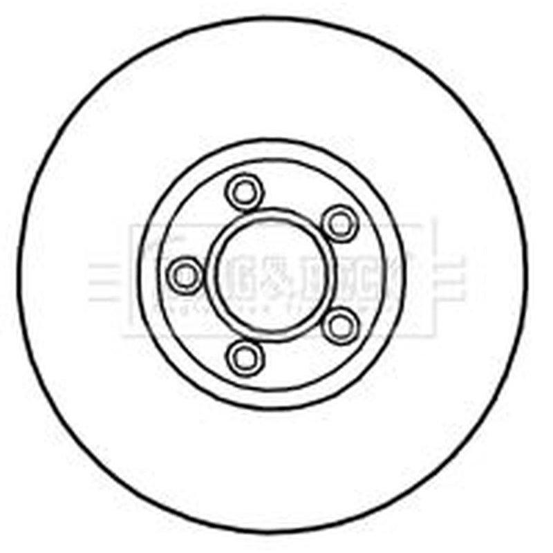 Borg & Beck Front Brake Discs & Pads fits Jaguar S-Type II 1999-2007 3.0 4.0