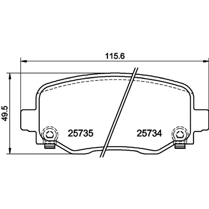 Mintex Front & Rear Pads fits Jeep Cherokee 2013-2018 2.0 2.2 2.4 3.2