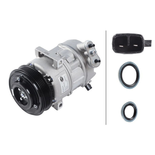 Hella Air Conditioning Compressor fits Opel Corsa D 2006-2014 1.0 1.2 1.4
