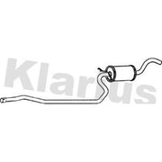 Klarius Box With Centre Pipe Centre fits Ford Fiesta 1989-1997 1.1 1.3