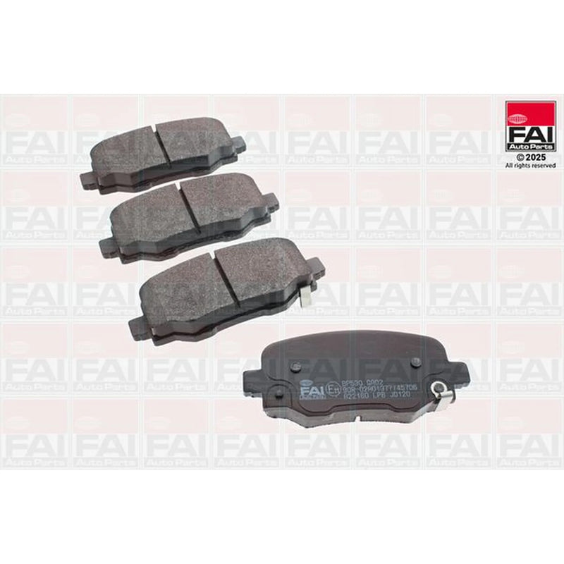 FAI Rear Brake Pad Set fits Abarth 500E 2023 on