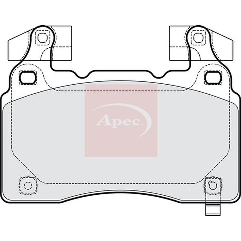 Apec Front Brake Pad Set fits Opel Insignia B Grand Sport 2017 on 2.0