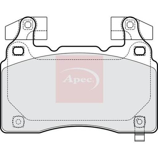 Apec Front Brake Pad Set fits Opel Insignia B Grand Sport 2017 on 2.0