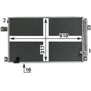Mahle Air Conditioning Condenser fits Toyota Avensis 2005-2008 2.0 2.2