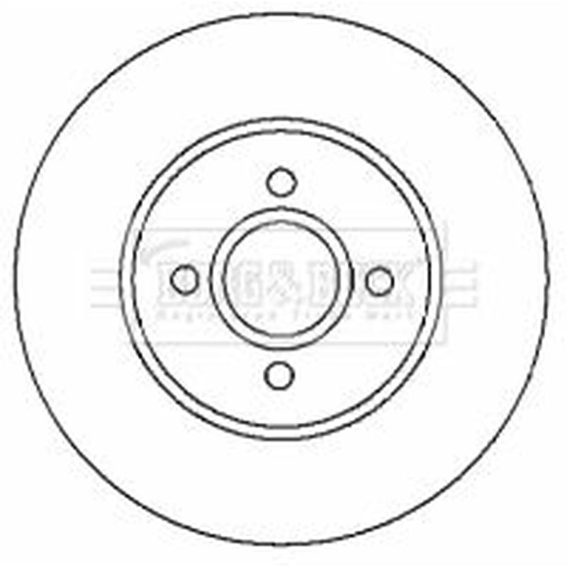 Borg & Beck 2 x Vented Front Brake Discs BBD4420-x2