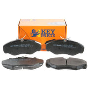 Key Parts 4 x Front Brake Pad Set fits Nissan Primastar 2001-2006 1.9 2.0 2.5