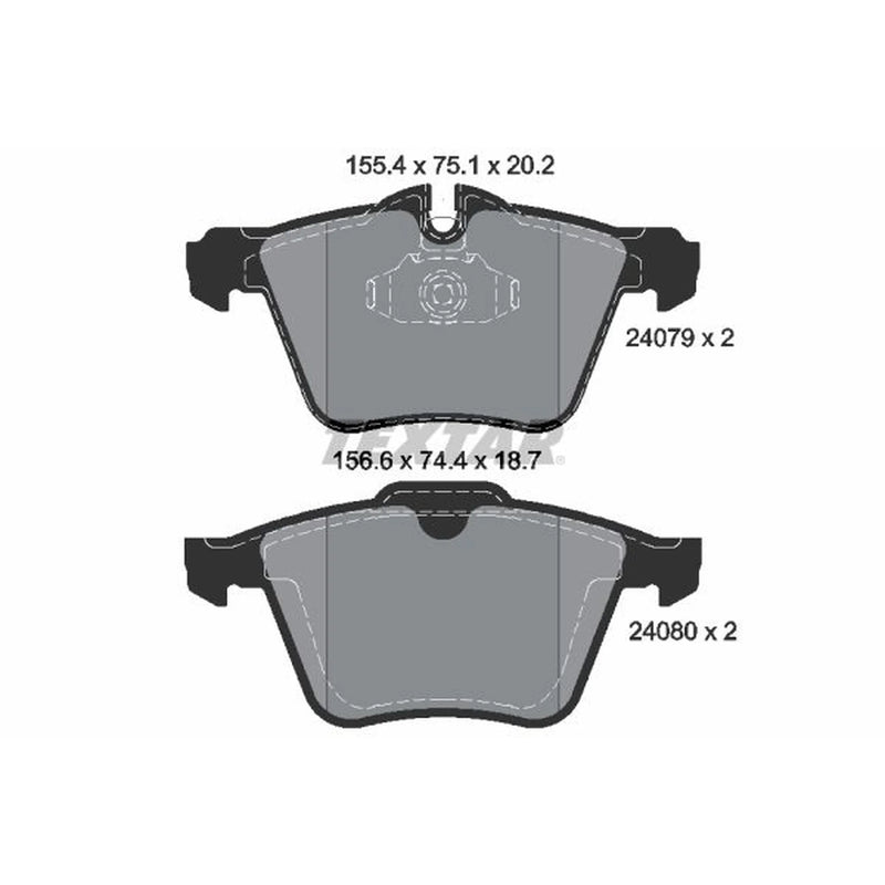 Textar Front Brake Pad Set 2407903