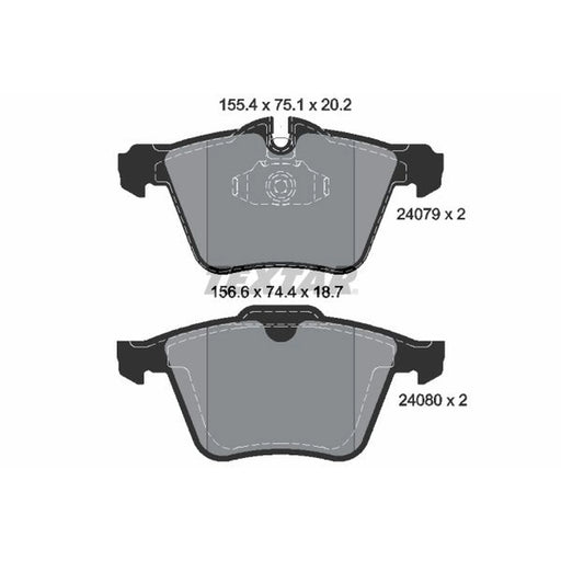 Textar Front Brake Pad Set 2407903