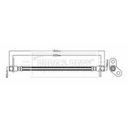 Borg & Beck Brake Hydraulic Hose Line inner BBH8757