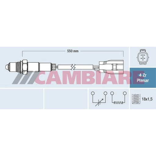 Cambiare O2 Lambda Oxygen Sensor after catalytic converter VE381860