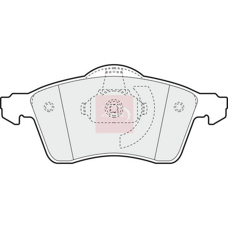 Apec Front Brake Pad Set fits VW California T4 Camper 1994-2002 1.9 2.4