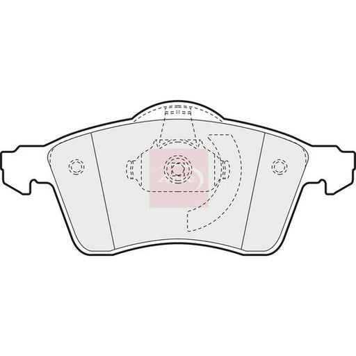 Apec Front Brake Pad Set fits VW California T4 Camper 1994-2002 1.9 2.4
