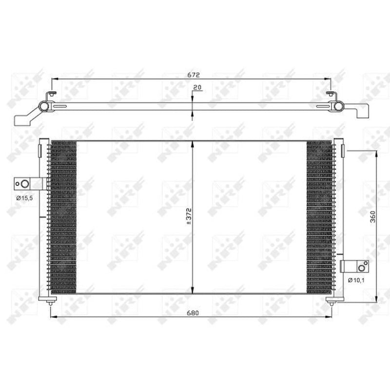 NRF Air Conditioning Condenser 35877