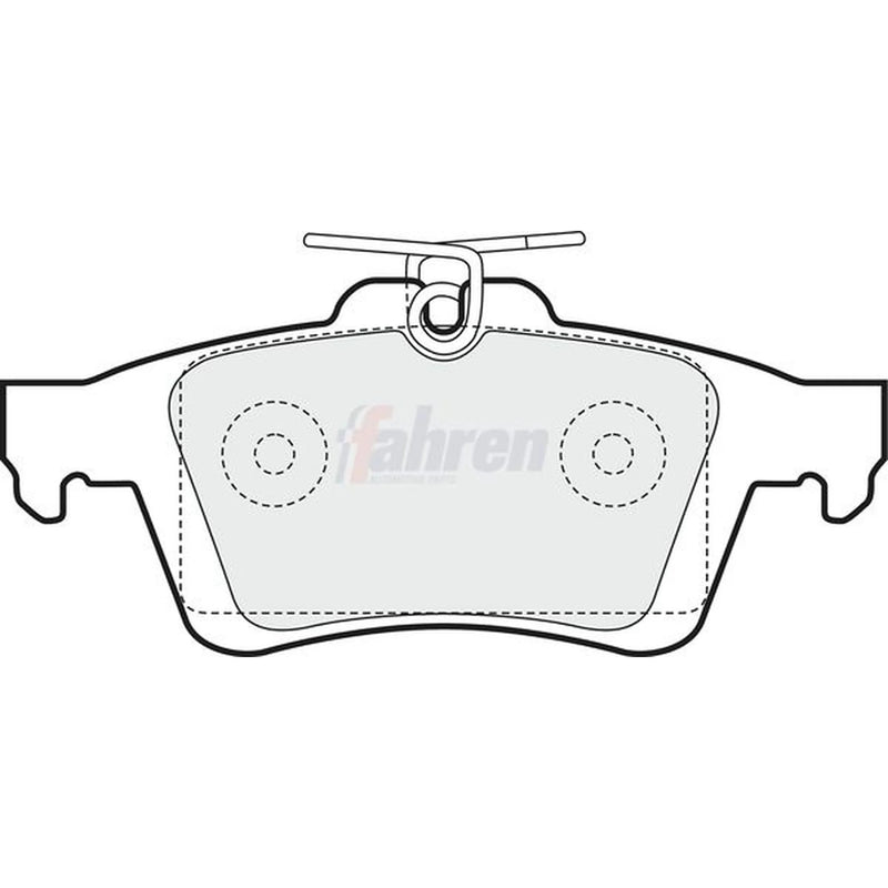Fahren Rear Brake Pad Set FBP3202