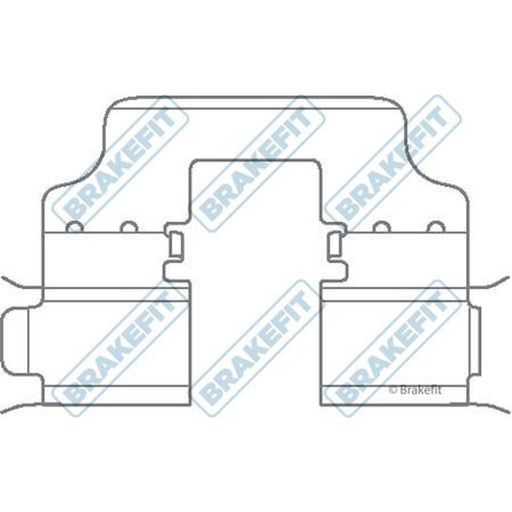 Apec Brake Pad Accessory Fitting Kit Rear fits Honda Civic VIII 2005-2012
