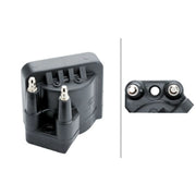 Hella Ignition Service Kit (1 Spark Plugs + Ignition Coil) fits Isuzu Impulse