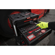 Milwaukee 1/4" drive ratchet, socket, screwdriver and wrench set PACKOUT foam insert - 35pc Milwaukee - Dynamic Drive