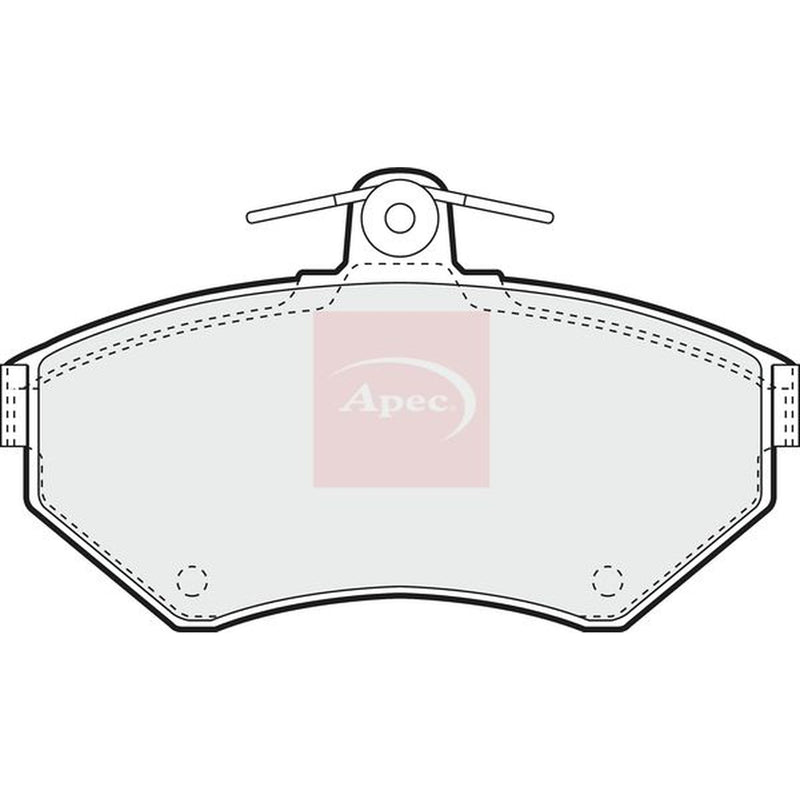 Apec Front & Rear Brake Discs & Pads fits VW Golf 1993-2002 1.6 1.8 2.0