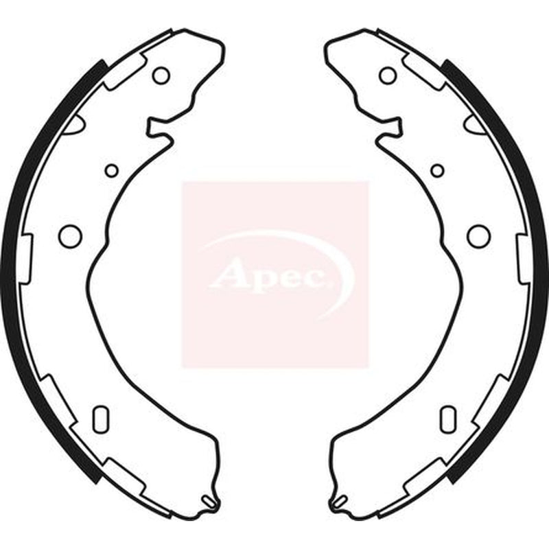 Apec Brake Shoe Set Axle Kit fits Fiat Fullback Pickup 2016 on 2.4