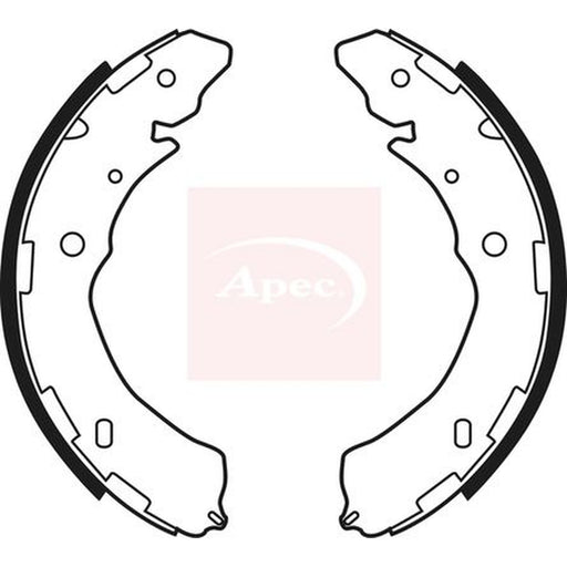 Apec Brake Shoe Set Axle Kit fits Fiat Fullback Pickup 2016 on 2.4