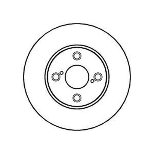 Abtex 2 x Vented Brake Discs fits Toyota Corolla 2001-2008 1.4 1.6 1.8