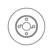 Abtex Front Brake Vented Discs & Pads fits Toyota Corolla 2001-2008 1.4 1.6 1.8
