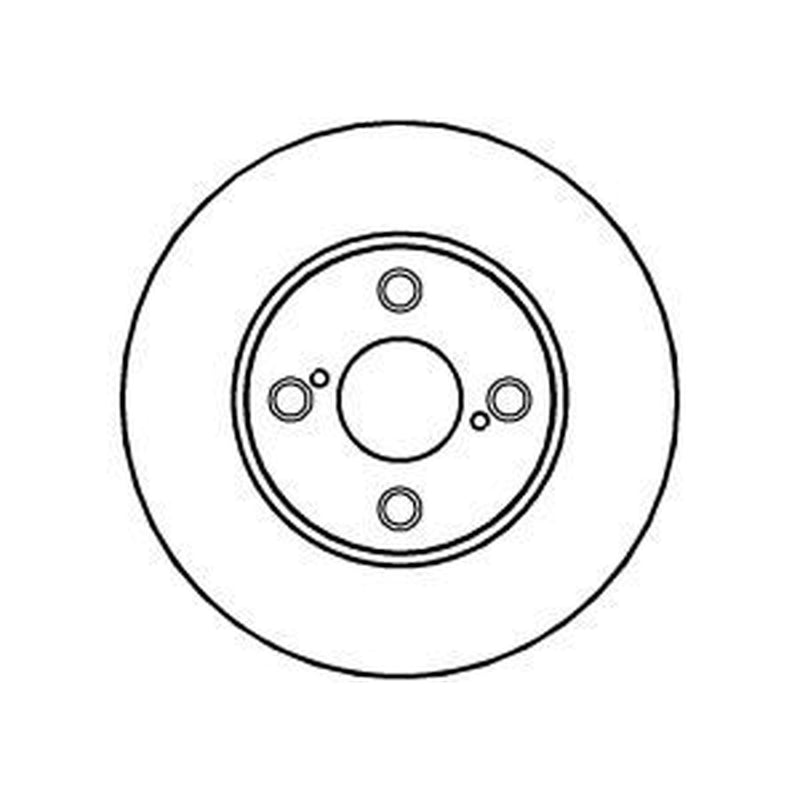 Abtex Front Brake Vented Discs & Pads fits Toyota Corolla 2001-2008 1.4 1.6 1.8