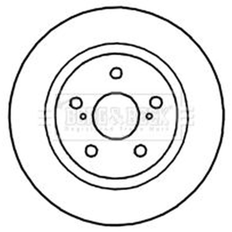 Borg & Beck Front & Rear Brake Discs & Pads fits Toyota Avensis 2008-2018