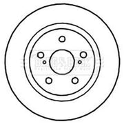 Borg & Beck Front & Rear Brake Discs & Pads fits Toyota Avensis 2008-2018