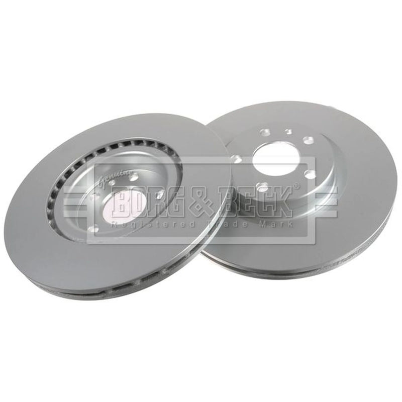 Borg & Beck Front Brake Discs & Pads fits Fiat 500L 2012-2018 0.9 1.3 1.4 1.6