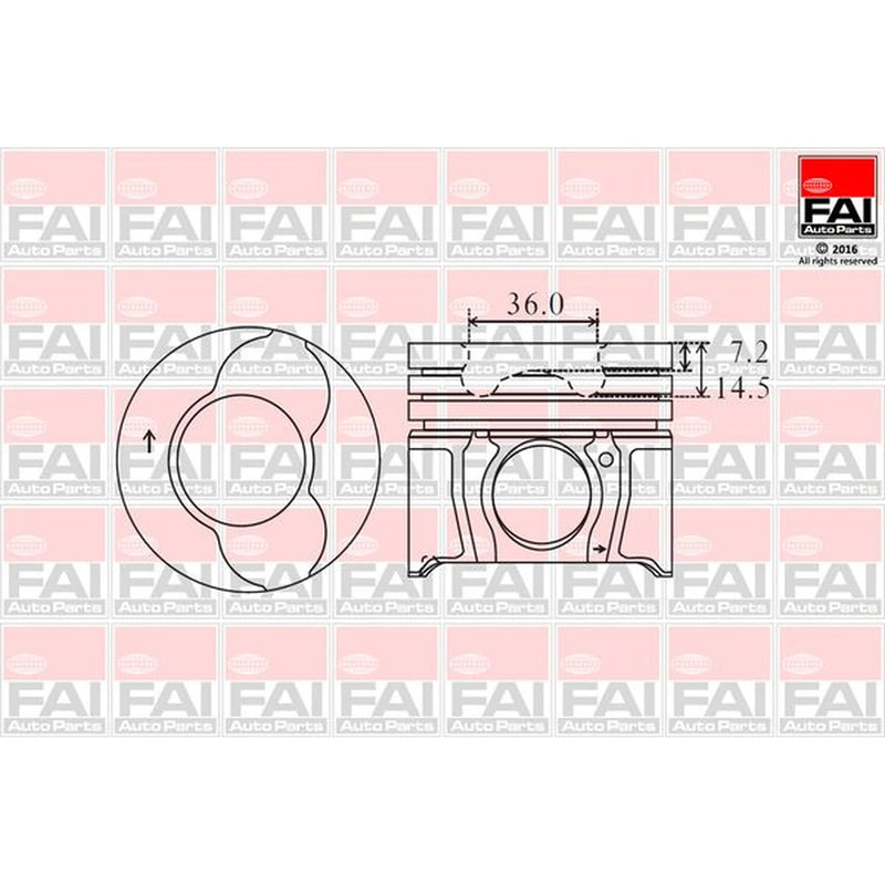 FAI Piston Cylinder Bore =