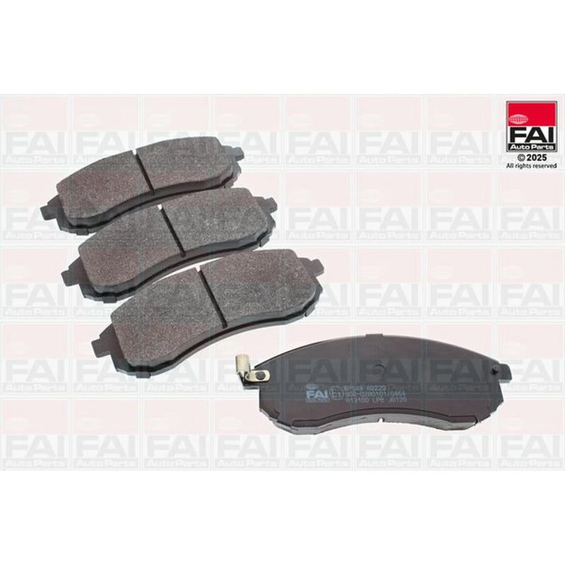 FAI Front Brake Vented Discs & Pads fits Mitsubishi L200 1996-2007 2.5 3.0