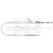 Apec Handbrake Cable Left Rear CAB1853