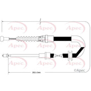 Apec Handbrake Cable Right Rear CAB1518